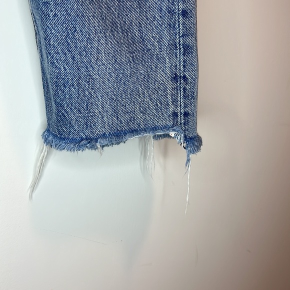 Levis Wedgie Jeans made with White Oak Cone Denim Sz 26 - Picture 6 of 13